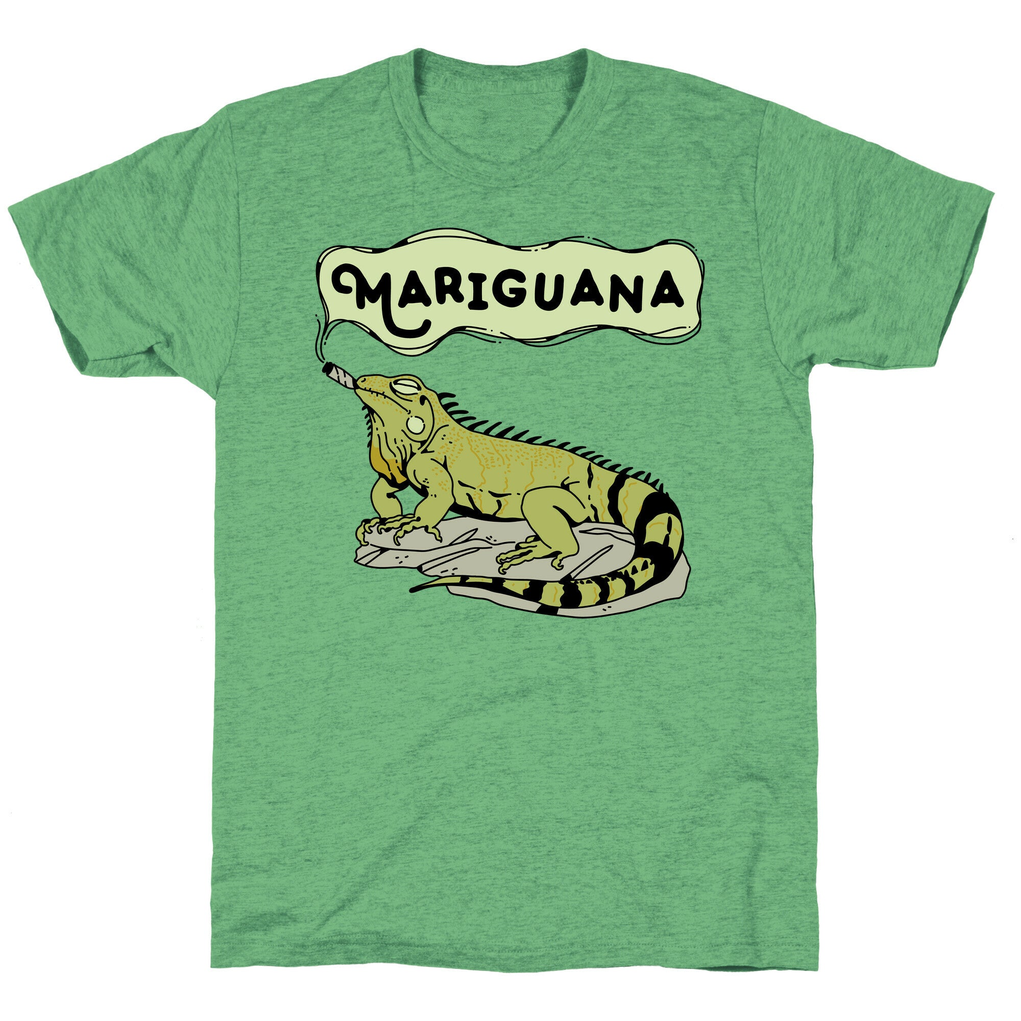 Mariguana Marijuana Iguana Unisex Triblend Tee